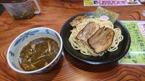 「つけそば（並） 780円 + 炙りチャーシュー丼 350円」@麺屋こうきの写真