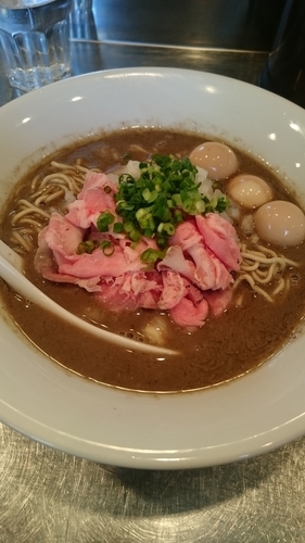 「濃厚煮干 うずら」@さんじの写真