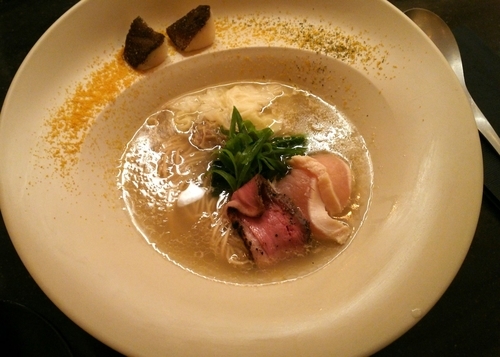 「潮らーめん＋鴨のせ　1000＋250円」@MENSHOの写真