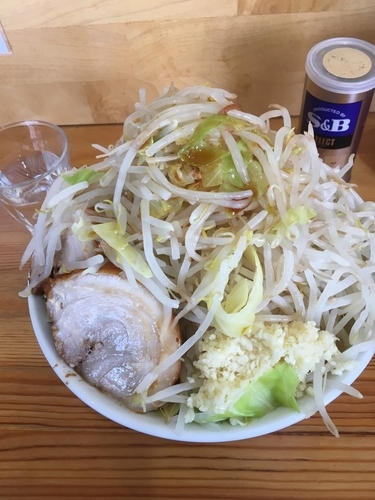 「G系ラーメン（にんにく、野菜増し、780¥）」@麺屋 さくらの写真