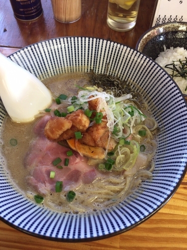 「【限定】鮟鱇アンコウらーめん880円+お茶漬け100円」@中華そば よしかわの写真