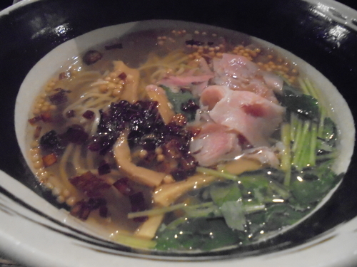 「【限定】３種の追節出汁そば(追い飯付き)　８００円」@麺場 浜虎 横浜店の写真