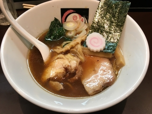 「中華そば＋ビール」@おおぜき中華そば店の写真