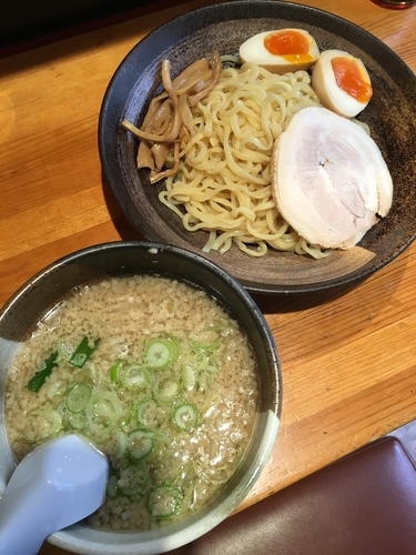 「しょうゆ玉子つけ麺」@こってりらーめん せきやけの写真