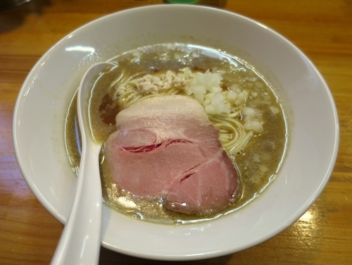 「煮干ソバ ７５０円 ※醤油＋和え玉 ２００円」@煮干中華ソバ イチカワの写真