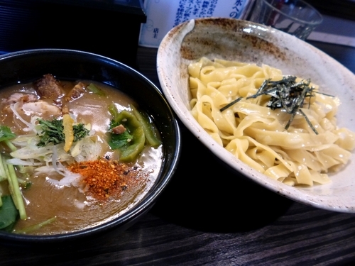 「重厚鯵ニボつけ麺（1.5玉）」@志奈そば 田なかの写真