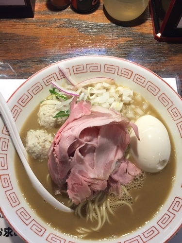 「特製濃厚煮干しそば+替え玉」@らぁめん小池の写真