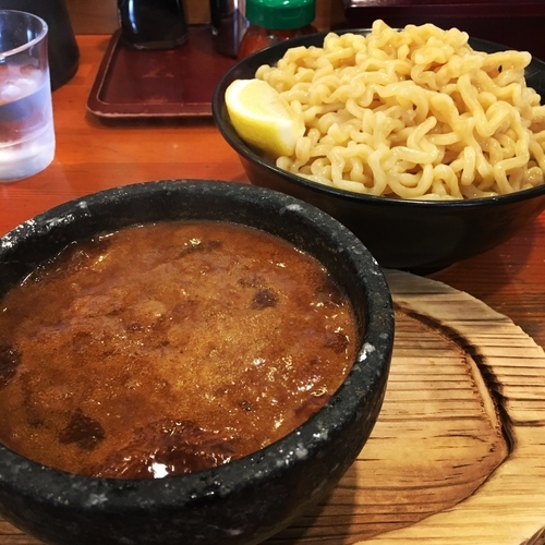 「石焼きつけ麺スーパージャンボ」@らーめん 誠やの写真