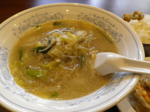 「タンメンセット(850円)」@三幸苑の写真