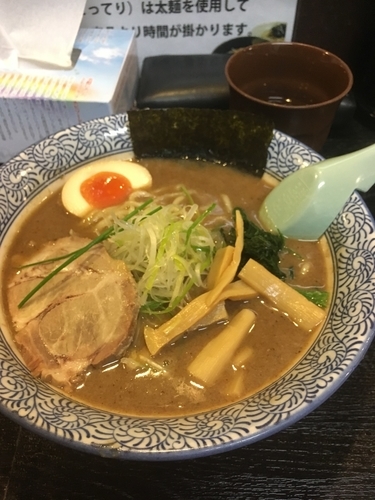 「豚骨魚介」@麺屋 青山 本店の写真
