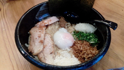 「濃厚白湯まぜそば(830円）」@三代目麺処 「まるは」極 船橋店の写真