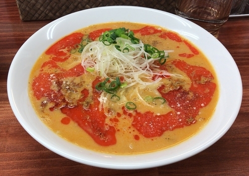 「担々麺(限定)追い飯付(800円)」@麺や 睡蓮の写真