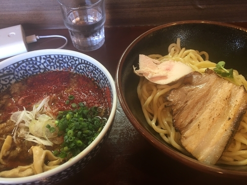 「辛つけ麺800円」@麺屋 くまがいの写真