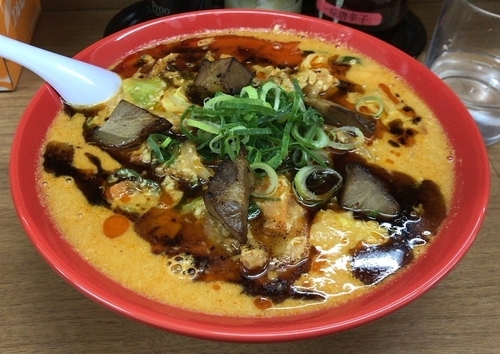 「酒粕担々麺(限定20食)+小ライス(800円+サービス)」@熱血らーめん in Yokohamaの写真