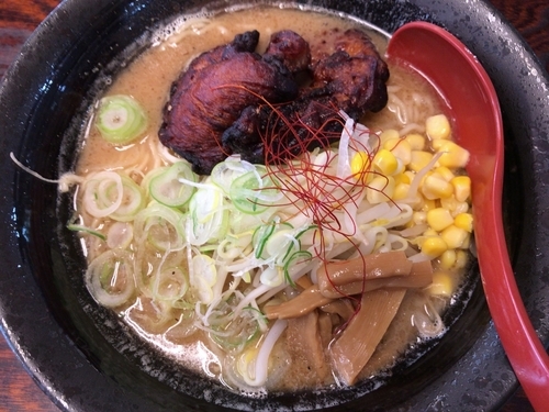 「佐久鯉信州味噌ラーメン（安養寺らーめん）880円」@ととろ亭の写真