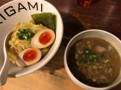 「ORIGAMIつけ麺800円+旨辛ペースト30円+ﾗｰﾊﾟｽ」@麺屋 ORIGAMIの写真