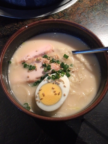 「鶏白湯ラーメン」@炭火焼肉屋さかい 下松店の写真