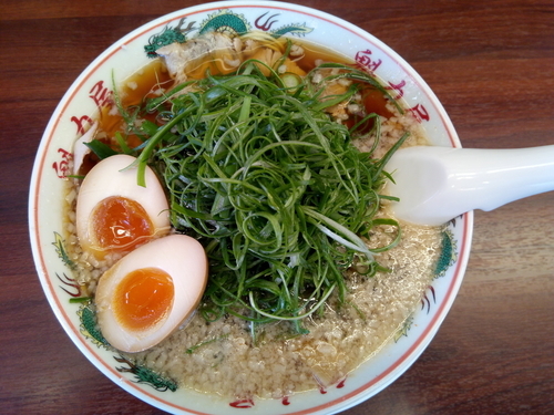「九条ねぎラーメン」@ラーメン魁力屋 宝塚店の写真