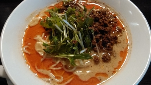 「担担麺+ライス」@四川担担麺 阿吽 湯島店の写真