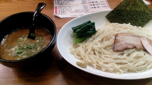 「濃厚白湯つけ麺（880円）+大盛（100円）」@三代目麺処 「まるは」極 船橋店の写真