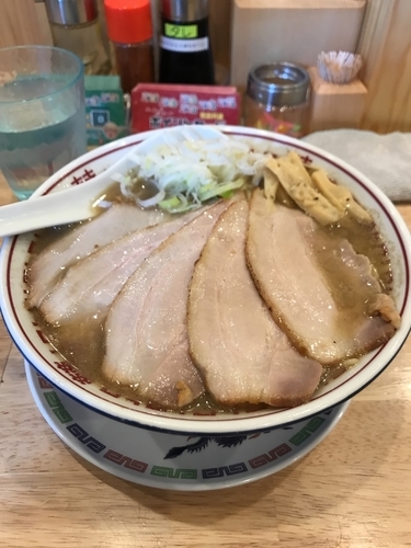 「こくにぼ、肉中華そば」@中華そばムタヒロ 国立店の写真