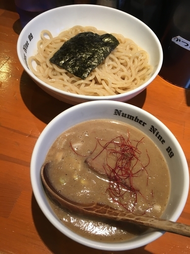 「濃厚つけ麺(煮干)熱盛800円」@麺Dining Number Nine 09の写真