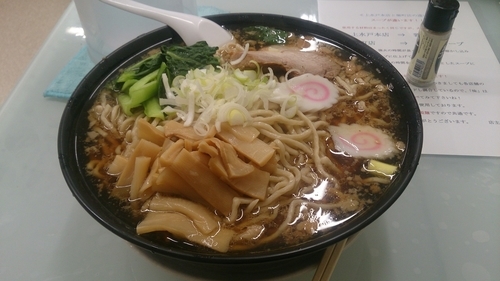 「中華そば600円+麺増し150円」@ラーメン 富次郎 堀町店の写真
