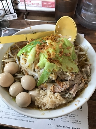 「カレー二郎」@らーめん 岳の写真