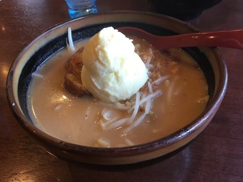 「雪だるまらーめん ¥860」@蔵出し味噌 麺場 壱歩 武蔵村山店の写真