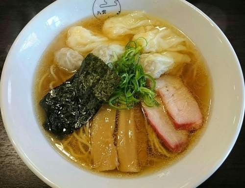 「特製ワンタン麺（ミックス）」@八雲の写真