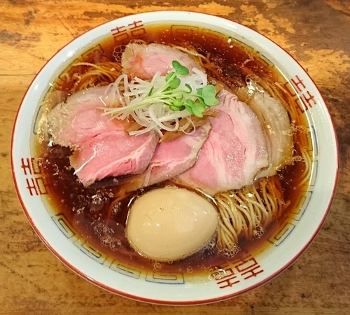 「味玉チャーシュー中華そば＋大盛」@中華そば しば田の写真