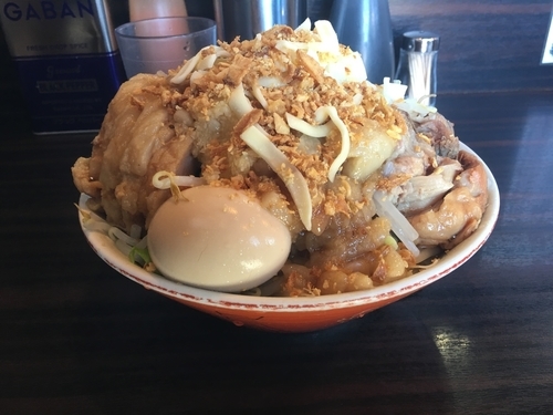 「汁なしまぜそば＋肉替＋肉増し＋肉増し＋味玉」@大盛軒の写真