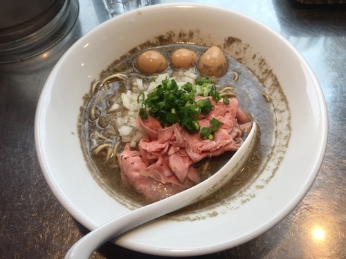 「煮干hybrid+和え+うずら／850+200+50」@さんじの写真