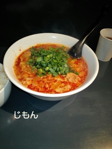 「勝浦タンタンメン半ライスセット」@じもんの写真