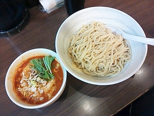 「トマトチリつけ麺＋〆の雑炊」@陳麻家 東中野店の写真