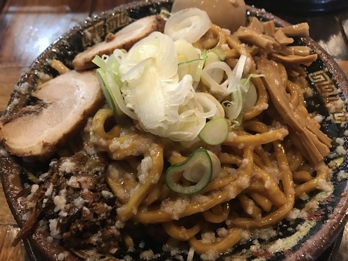 「爆盛油脂麺」@らーめん 平太周 味庵の写真