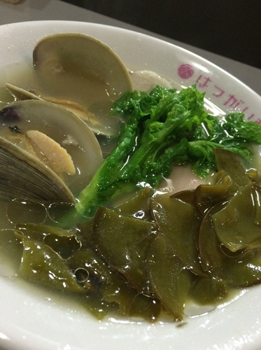 「【限定】白蛤と生和布蕪の潮そば ８５０円 麺少なめ」@中華そば専門 はつがい商店の写真