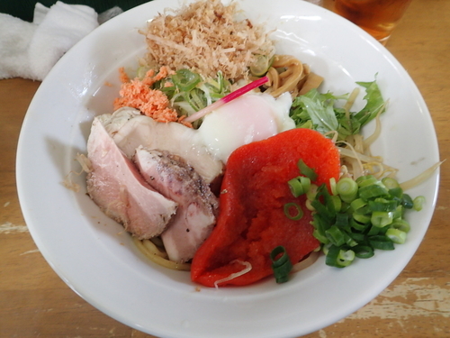 「1本たら子和え蕎麦 1300円」@MENYA 食い味の道有楽の写真