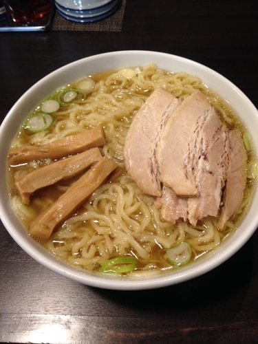 「手もみ中華そば 大盛り」@つけめん・らーめん活龍 境店の写真