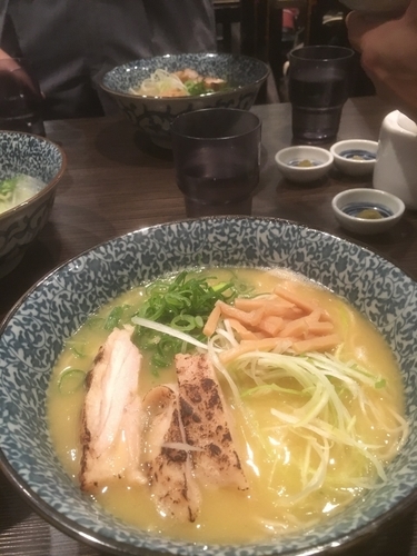 「濃厚鶏そば＋替玉」@鶏そば 一瑳の写真