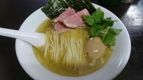 「煮干そば（白）味玉850円」@と多゛食堂の写真