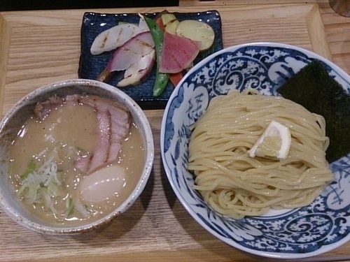 「有機野菜特製つけ麺」@つけ麺 竹川の写真