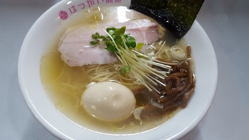 「しおそば＋味玉」@中華そば専門 はつがい商店の写真