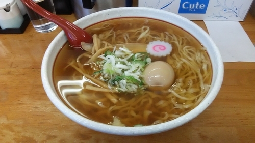 「中華そば 大盛り+味玉(麺硬 味濃い目)」@麺屋 まさとの写真