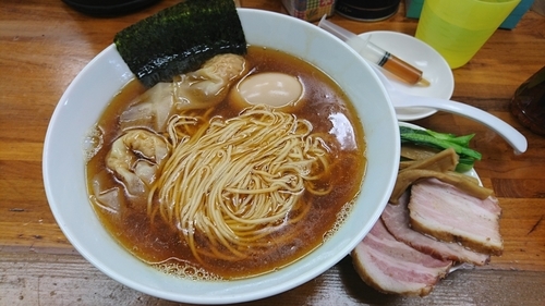 「特製にぼし+肉米」@らぁめん 夢の写真