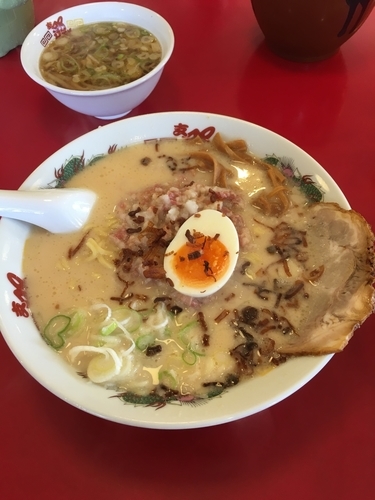 「北熊支那そば」@支那そば 北熊 福岡空港店の写真