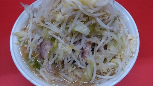 「大豚（ヤサイ、ニンニク少し）」@ラーメン二郎 松戸駅前店の写真