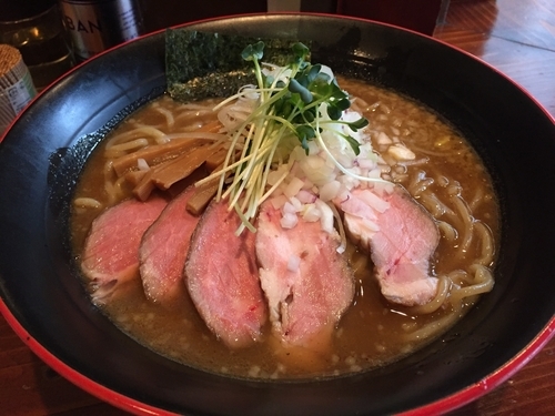 「中濃にぼし麺（大盛り）＋チャーシュー」@大八車の写真