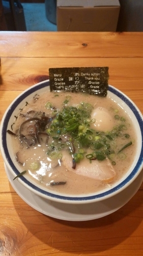 「ラーメン バリかた 味玉」@博多長浜らーめん 田中商店の写真