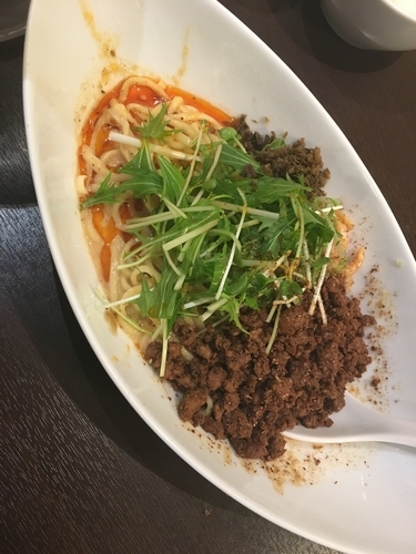 「汁なし坦々麺」@四川担担麺 阿吽 湯島店の写真